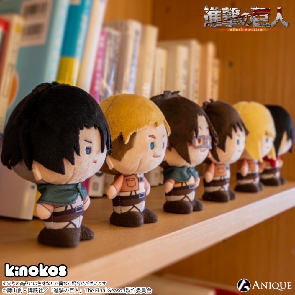 現貨 進擊的巨人 AOT🔥KINOKOS 蘑菇 香菇 娃 站娃 12cm 艾連 米卡莎 阿爾敏 兵長 漢吉 團長 豆豆-細節圖2