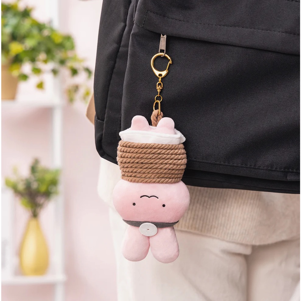 現貨 小白虎與黑虎蝦🔆吊飾娃 被綁起來的兔兔醫生 追逐警犬 綑綁 娃娃 狗狗警察 黑貓老闆-細節圖2