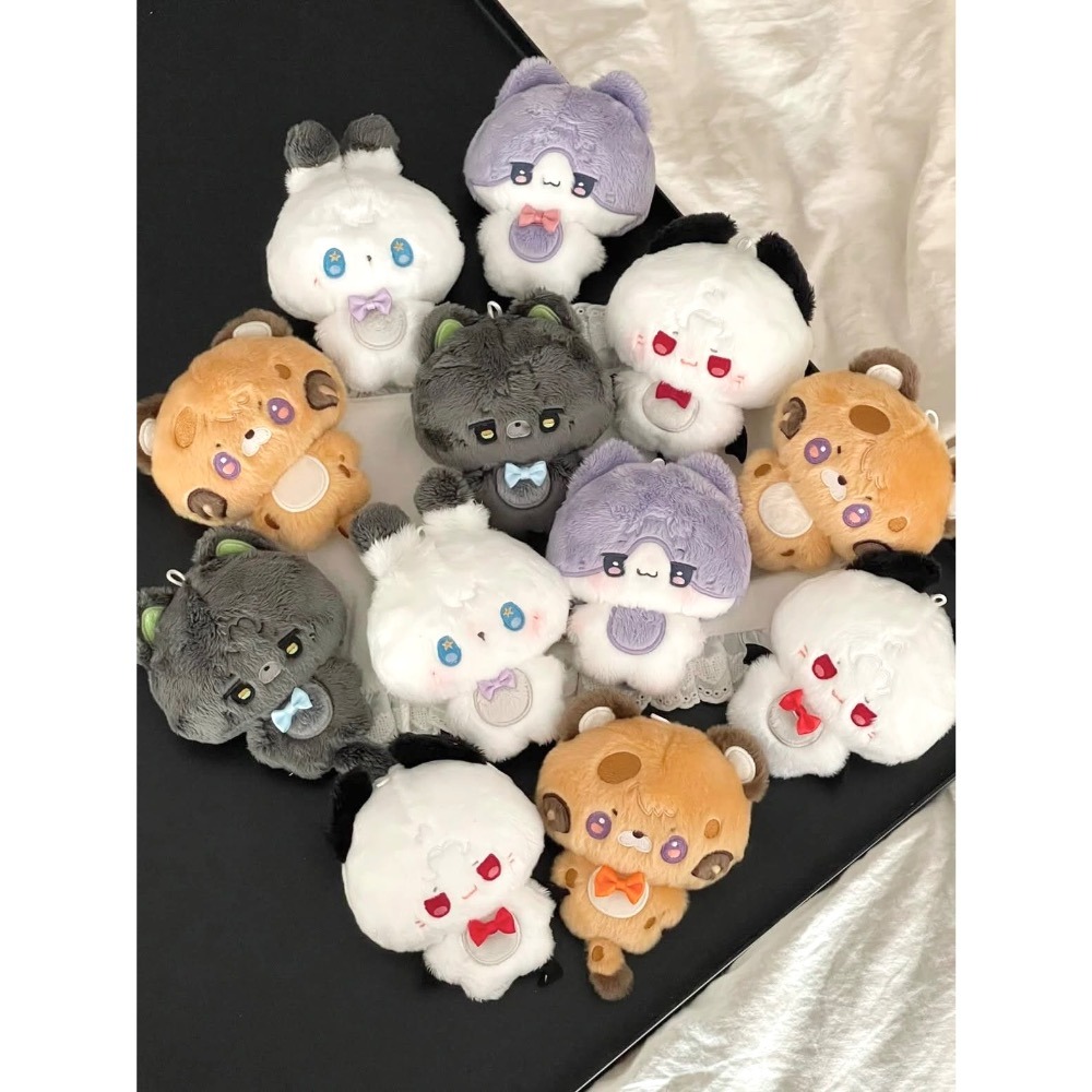 現貨 有實拍 戀與深空💖動物體 娃娃 10cm 沈星回 夏以晝 兔兔回 豹豹晝 光獵 哥哥 妹寶-細節圖2