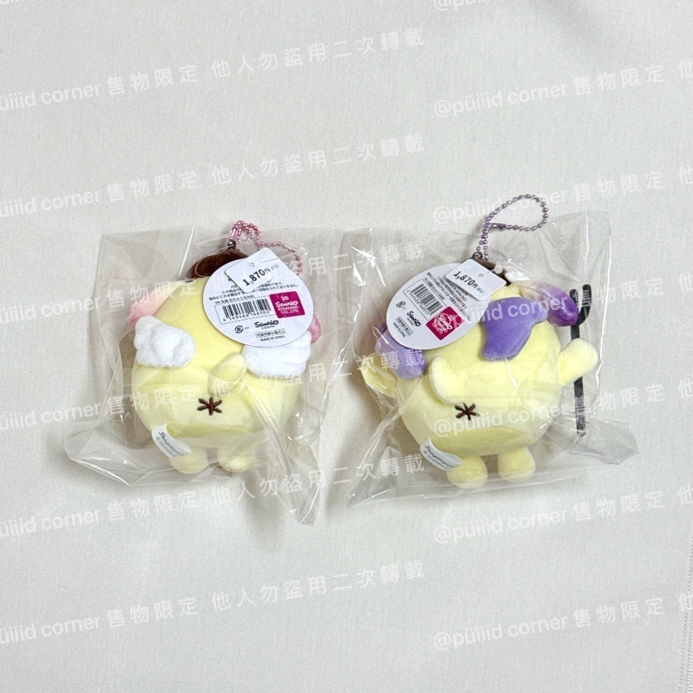 全新現貨.有實拍｜三麗鷗 SANRIO🌼天使 惡魔 布丁狗 娃娃 吊飾娃 善 惡-細節圖5