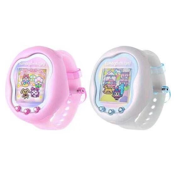 現貨 絕版 全新日版 塔麻可吉 TAMAGOTCHI UNI 萬代 粉色 白色 電子雞 彩色屏幕-細節圖3