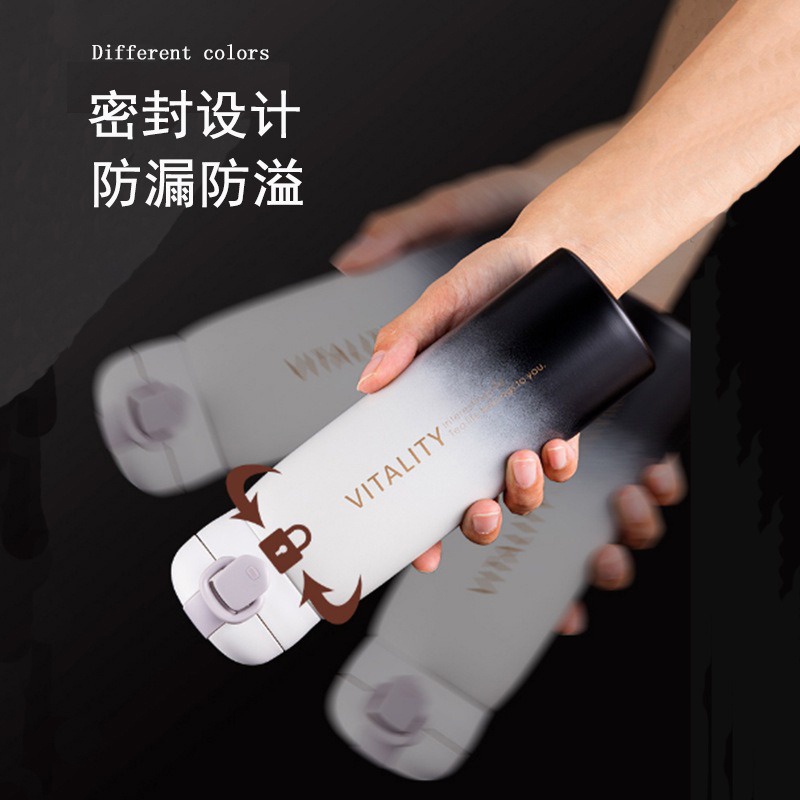 KSelect 漸層保溫杯 保溫瓶  750ml 隨行杯 不鏽鋼保溫瓶 環保杯 咖啡杯 隨行杯 生日聖誕節交換禮物-細節圖6