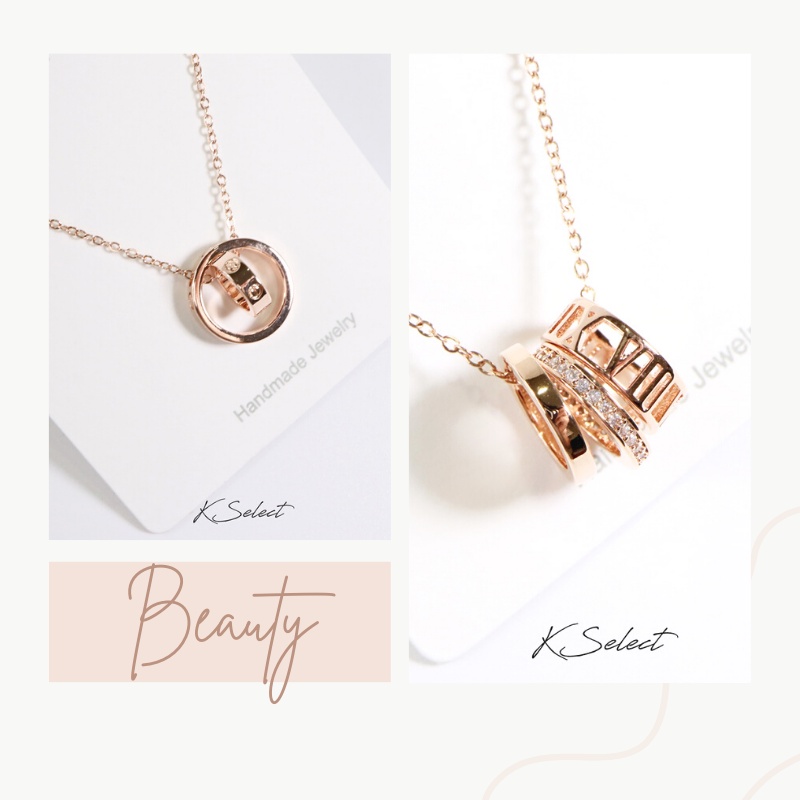 項鍊 女 鎖骨鍊 短鍊 醫療鋼項鍊 玫瑰金 捕夢網 人魚 微鑽 聖誕節交換禮物 KSelect 韓國飾品-細節圖3