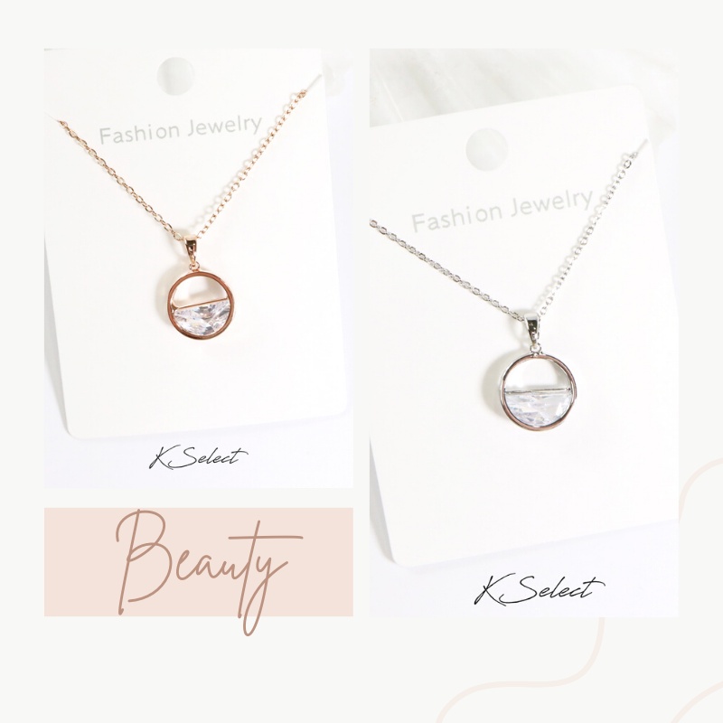 項鍊 女 鎖骨鍊 短鍊 醫療鋼項鍊 玫瑰金 捕夢網 人魚 微鑽 聖誕節交換禮物 KSelect 韓國飾品-細節圖4