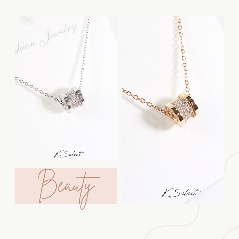項鍊 女 鎖骨鍊 短鍊 醫療鋼項鍊 玫瑰金 捕夢網 人魚 微鑽 聖誕節交換禮物 KSelect 韓國飾品-細節圖9