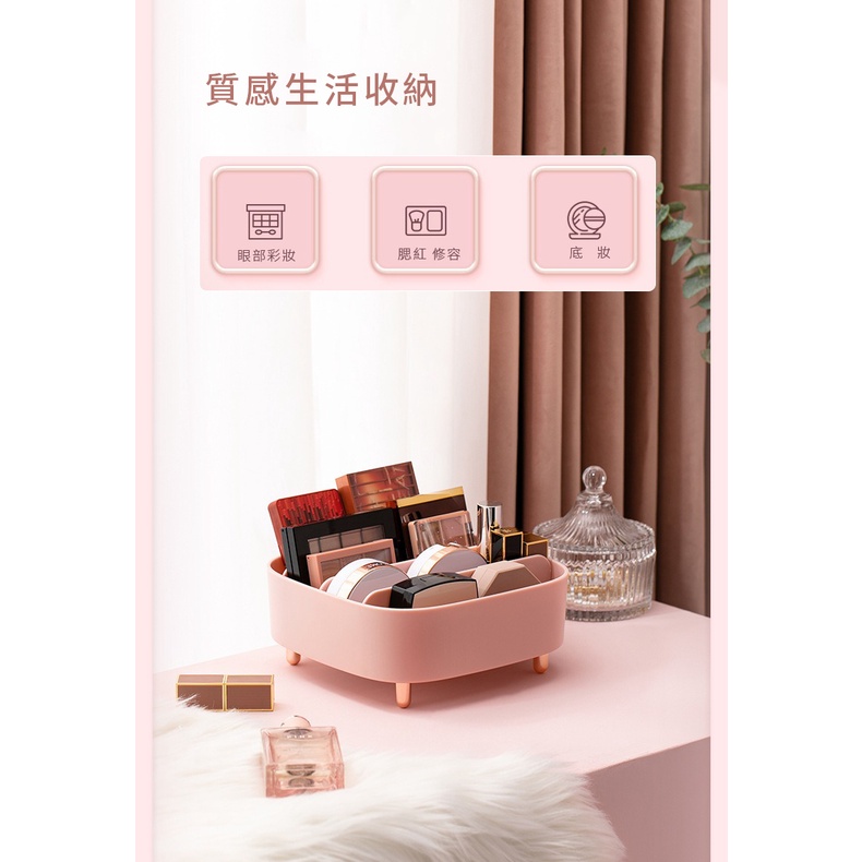 KSelect 桌上 化妝 粉餅 粉底 眼影 美妝 收納盒 化妝 粉餅 粉底 眼影 修容 腮紅 打亮 收納 收納盒 收納-細節圖2