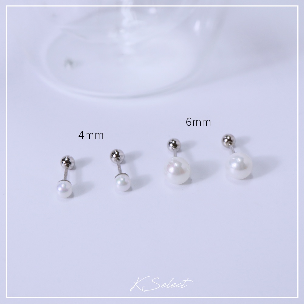 轉珠耳環 純銀耳還 鎖珠耳環 女925銀 耳飾 水晶 韓國飾品 戴著睡覺 星星 生日 聖誕交換禮物 推薦 KSELECT-細節圖2