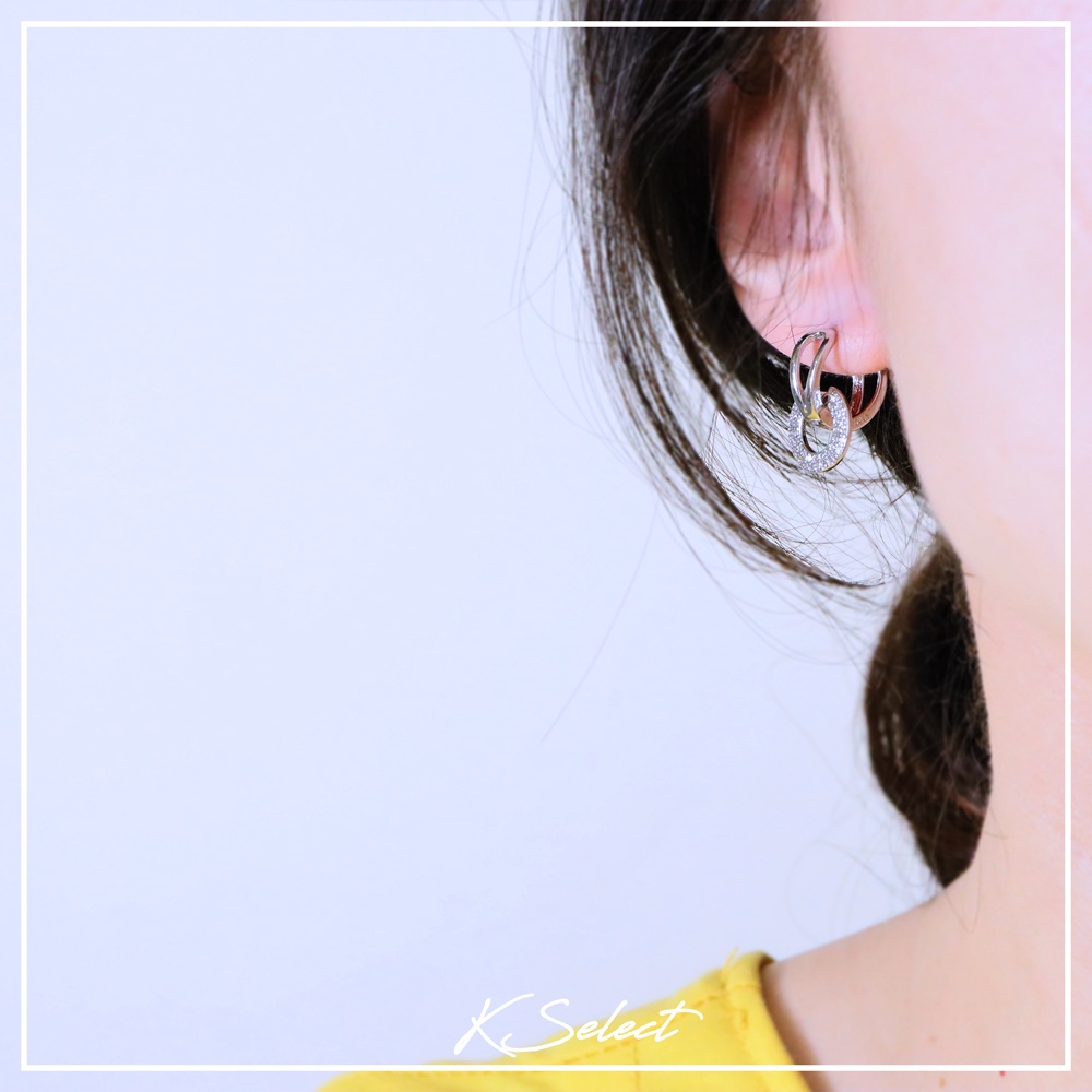 [Kselect韓國飾品]耳扣 耳環  飾品 圈圈耳環 耳飾 韓國飾品  耳飾 耳扣式耳環 推薦 禮物 母親節-細節圖2