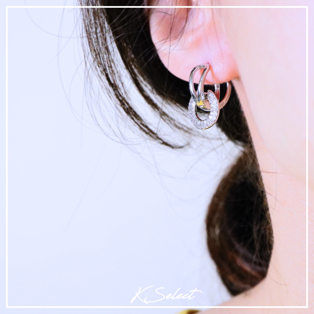 [Kselect韓國飾品]耳扣 耳環  飾品 圈圈耳環 耳飾 韓國飾品  耳飾 耳扣式耳環 推薦 禮物 母親節-細節圖3