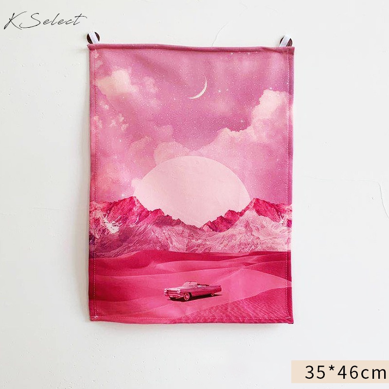 [KSelect] 掛布 背景布 房間裝飾 佈置 掛毯 客廳 小套房 臥室 牆壁裝飾 背景掛布 小掛布 32*46cm-細節圖8