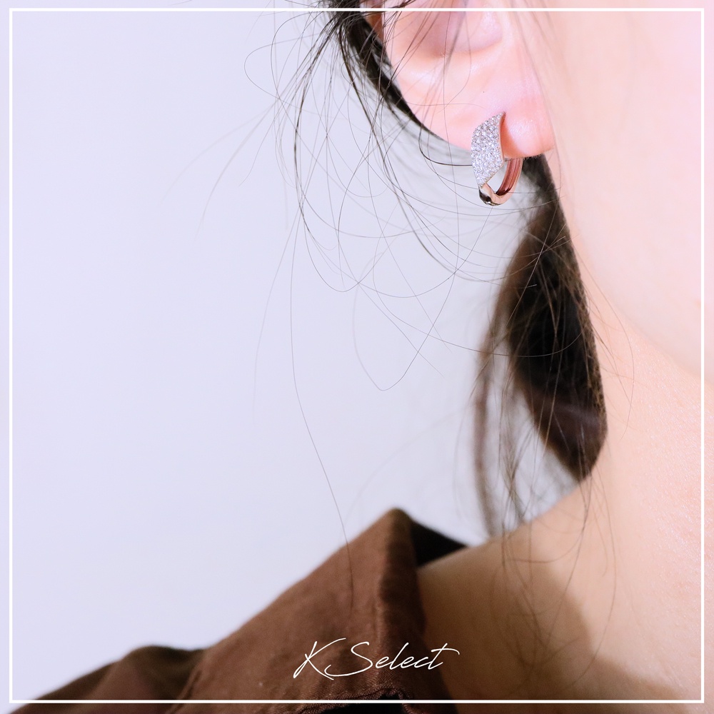 [Kselect]耳扣 耳環  飾品 幾何菱形 圈圈耳環 耳飾 韓國飾品  耳飾 耳扣式耳環 推薦 禮物 母親節-細節圖9