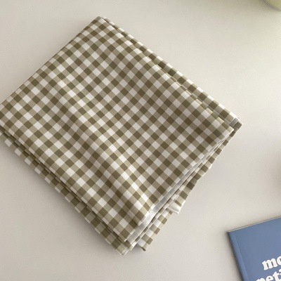 [台灣現貨]桌布 桌墊 格子 背景布 攝影布 野餐墊 野餐墊布 黃藍綠卡其 韓系 KSelect-細節圖7