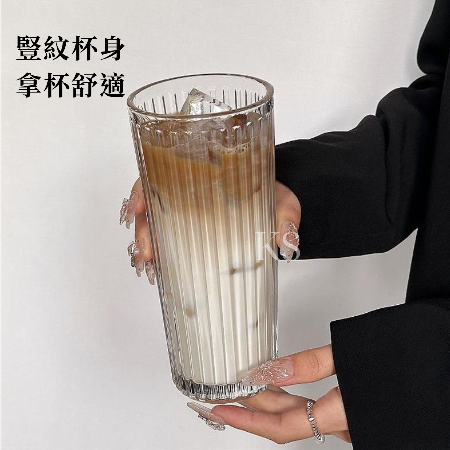 【限時購】500ml冰川白玻璃咖啡杯(2入組)-細節圖9