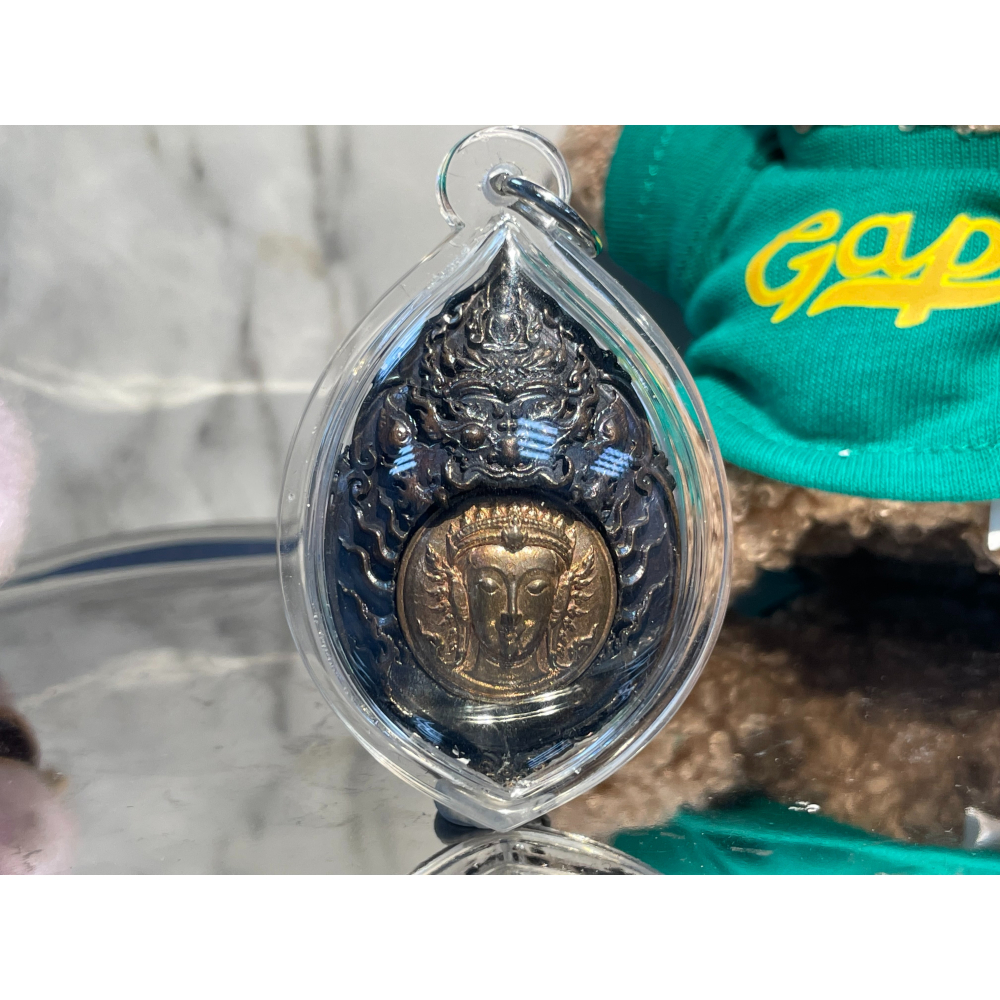 泰國佛牌，帕阿贊臘，2559，五頭八臂象神-細節圖2