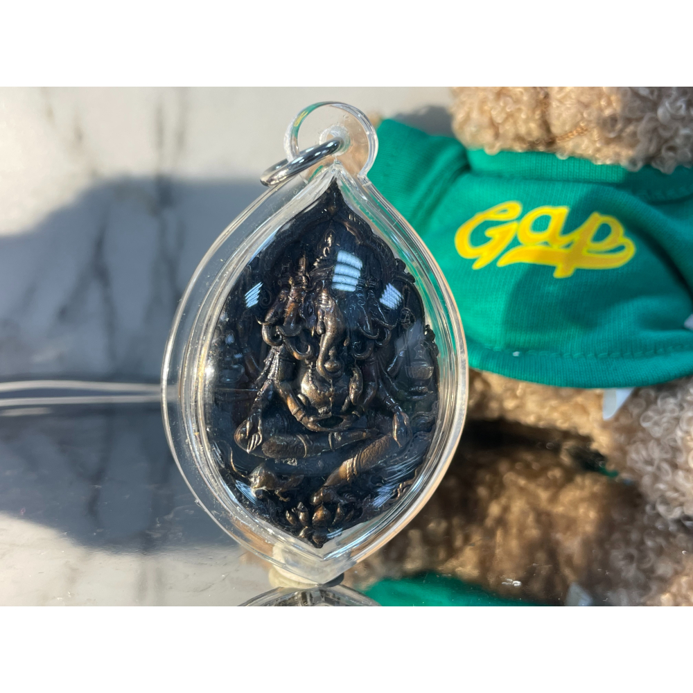 泰國佛牌，帕阿贊臘，2559，五頭八臂象神-細節圖3