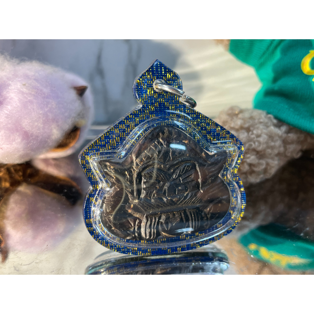 泰國佛牌，帕瑪哈瓦，2561，單眼椰殼拉胡-細節圖3