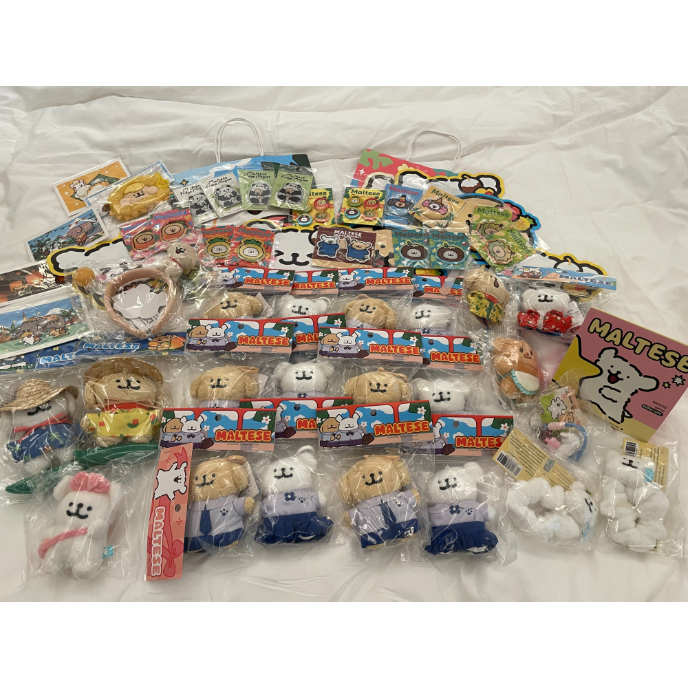 泰國小物，線條小狗，MALTESE，泰國制服玩偶，掛娃-細節圖2