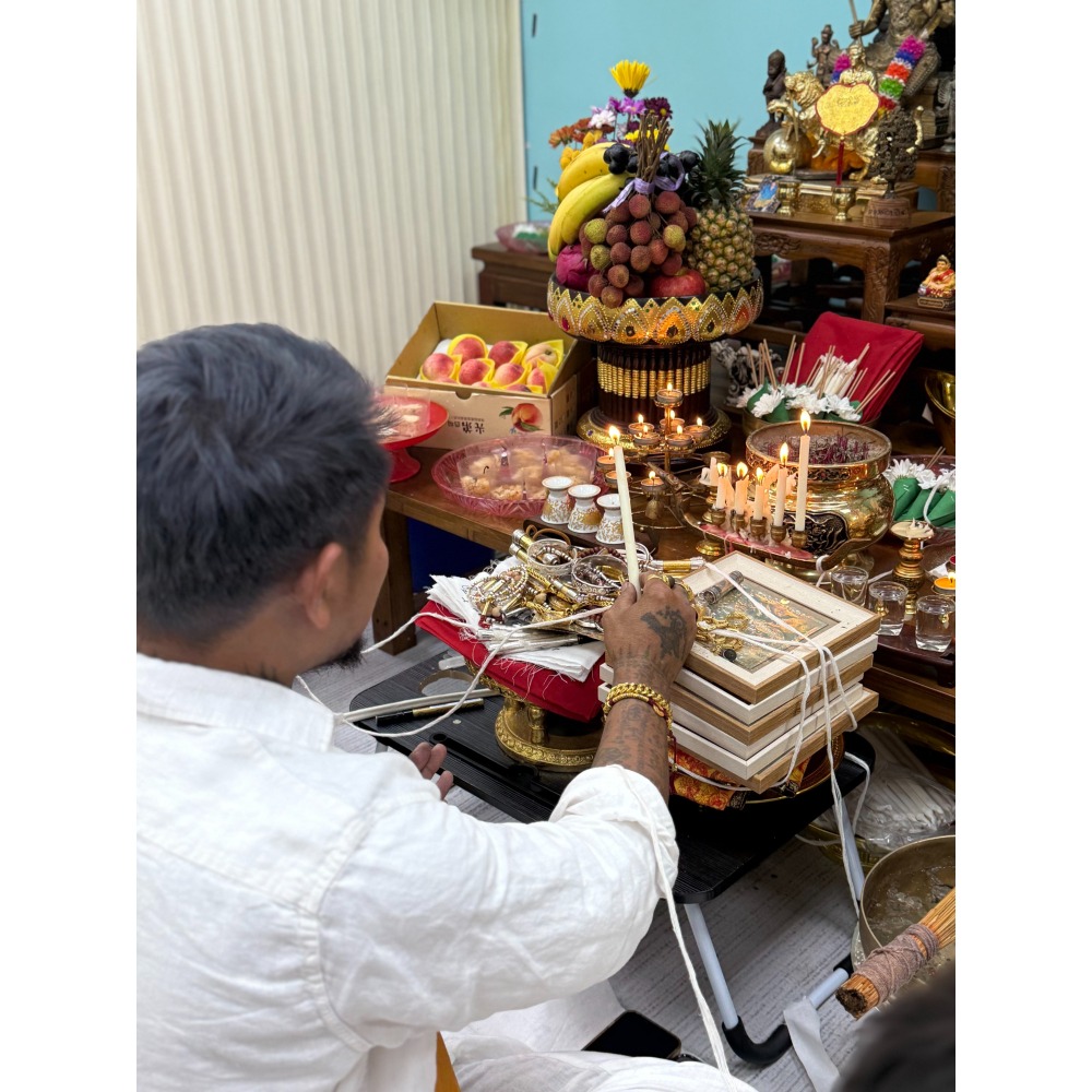 泰國佛牌，阿贊Ong，2568，水龍吞天下符片相框-細節圖3