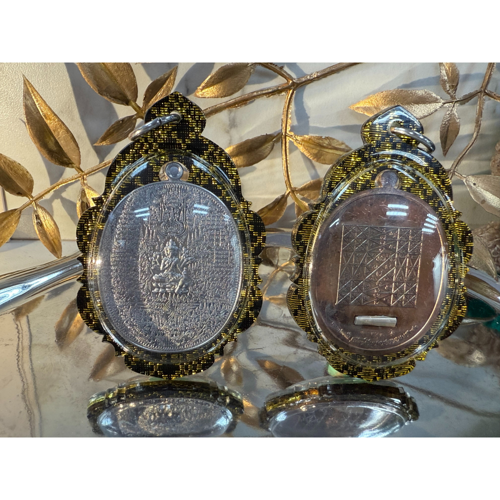 泰國佛牌，龍波沙南，2561，皇者印記四面神-細節圖3