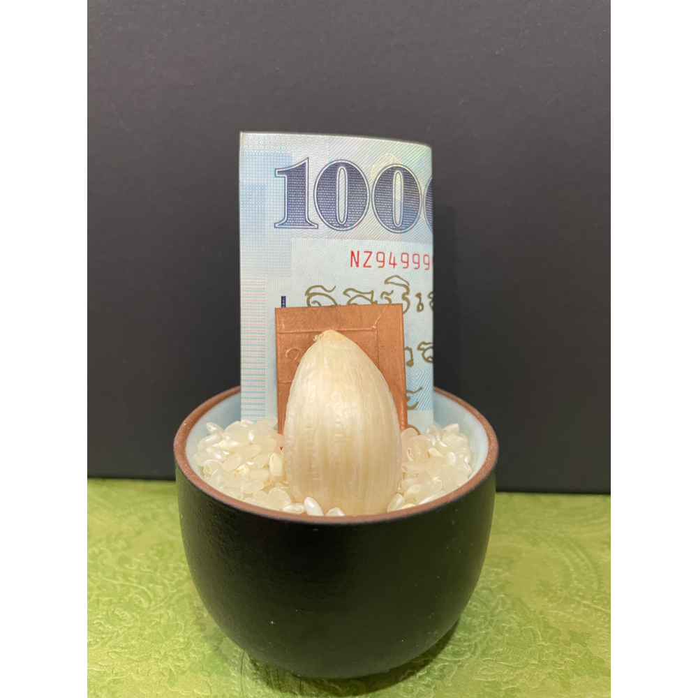 泰國佛牌，古巴apiwa，2565，金銀之心，生財符片-細節圖2