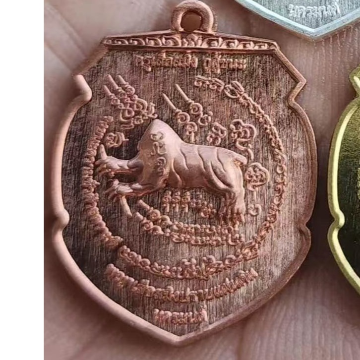 泰國佛牌，阿贊Ong，2569，雙師根本印無頭虎-規格圖1