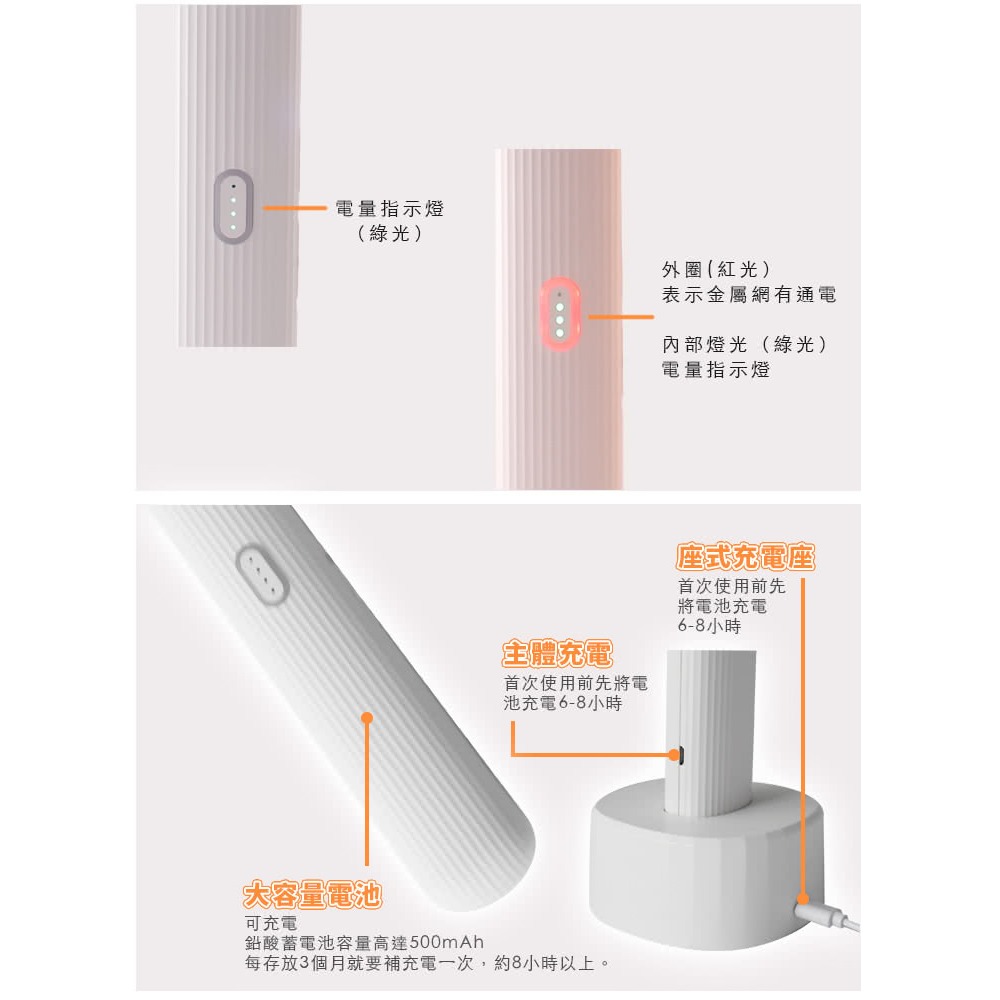 【尚朋堂】充電式三層捕蚊拍SET-D724-細節圖3