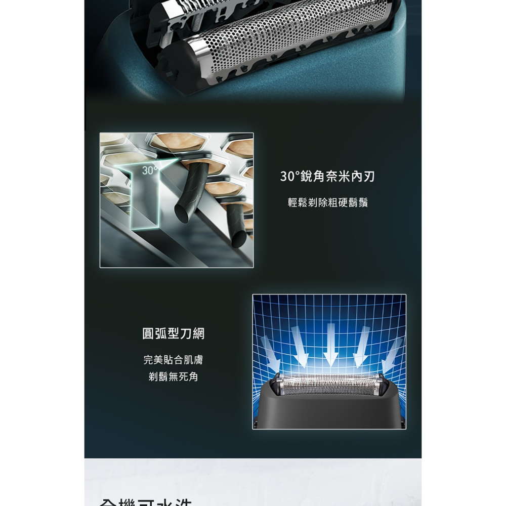 【Panasonic國際】超跑系3枚刃電鬍刀黑色 ES-RM3B-G 刮鬍刀-細節圖5