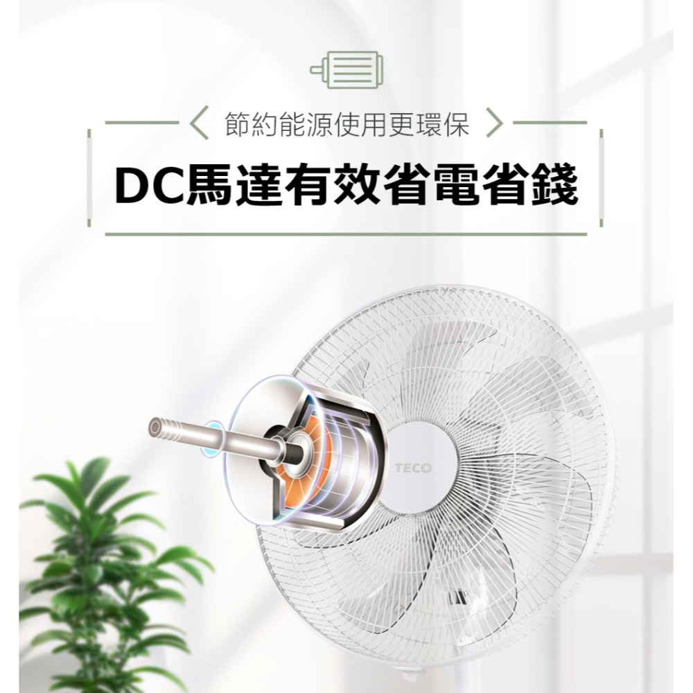 【TECO東元】16吋DC馬達遙控立扇XA1629BRD-細節圖3