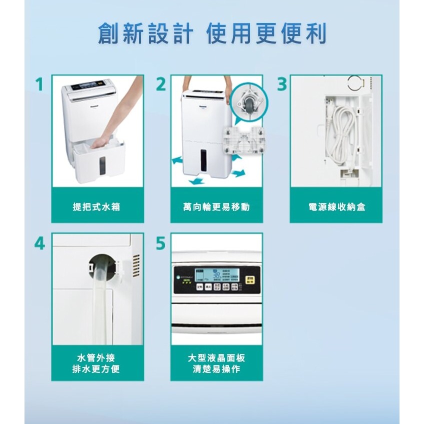 【Panasonic國際牌】11L 一級效能清淨除濕機 F-Y22EN-細節圖5