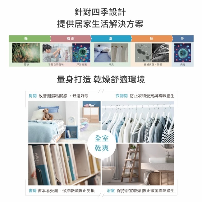 【夏普】8.5L ⾃動除菌離⼦空氣美學除濕機 DW-PT9HT-W-細節圖2