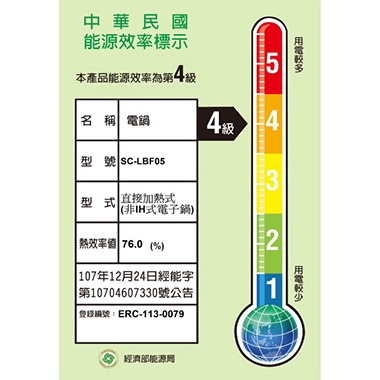【尚朋堂】微電腦4人份電子鍋SC-LBF05-細節圖8