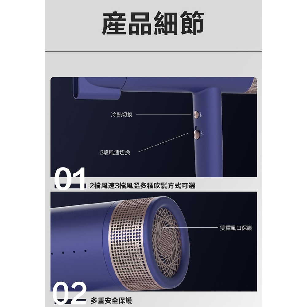 【尚朋堂】負離子吹風機 1200W SH-GU18-細節圖9