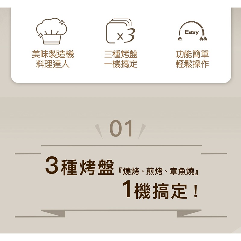 【SAMPO 聲寶】隨心變電烤盤TG-NA65C-細節圖2