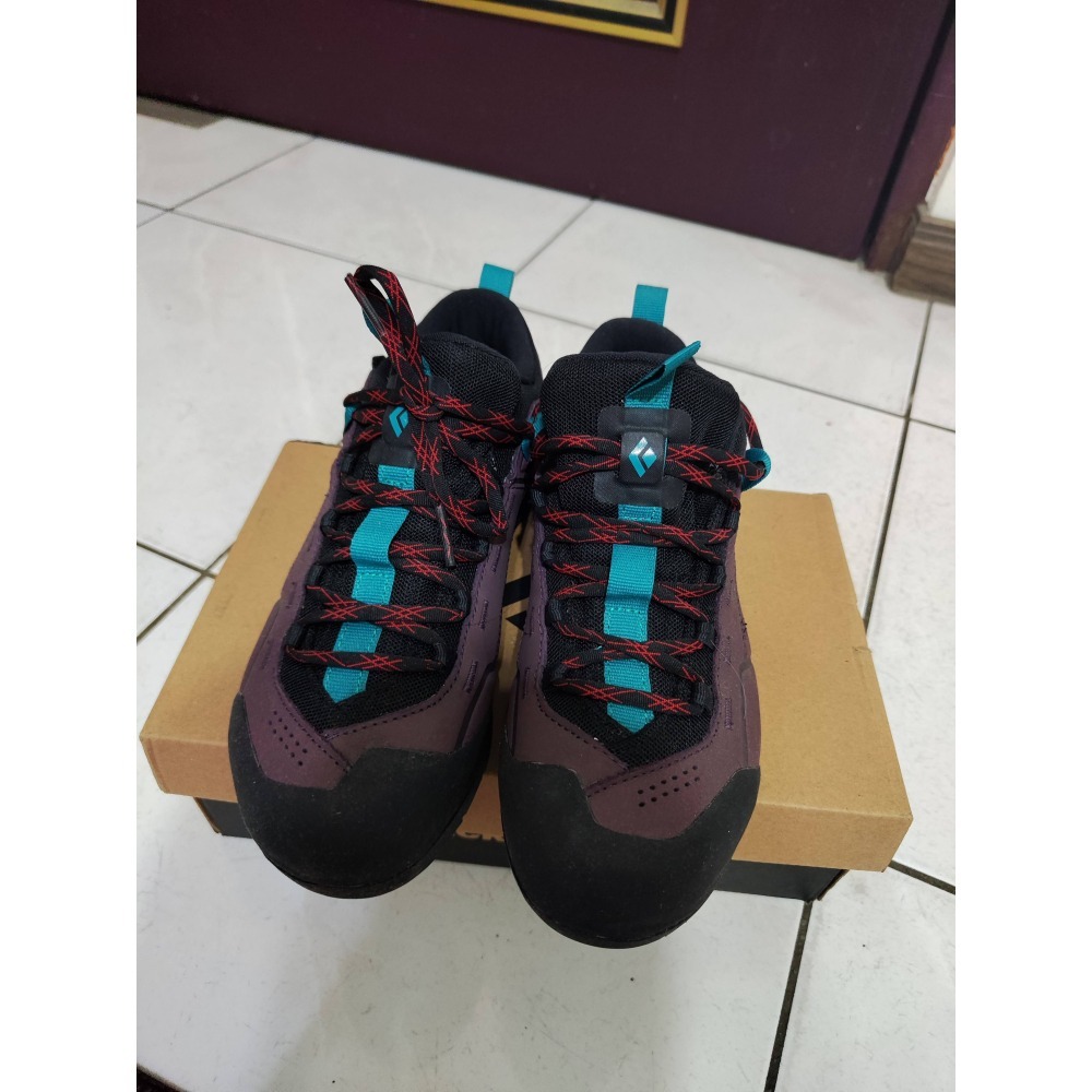 【Black Diamond】Mission Leather Low WP 健行鞋 女款 US8 桑紫/黑-細節圖4