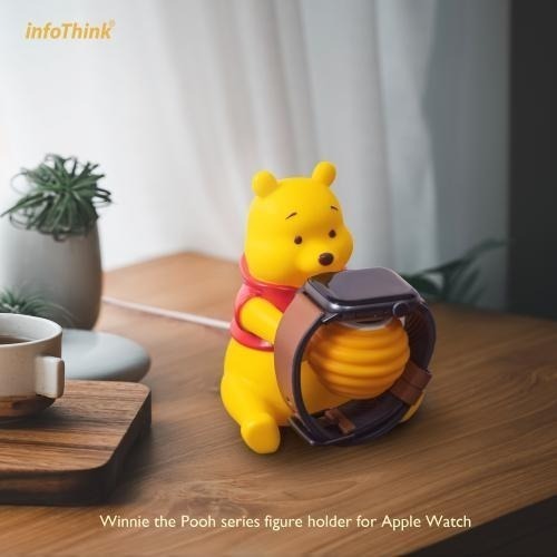 ♥️現貨♥️infoThink 維尼系列公仔充電座  Apple Watch 史迪奇公仔充電座 三眼充電座 抱抱龍-細節圖7
