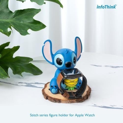 ♥️現貨♥️infoThink 維尼系列公仔充電座  Apple Watch 史迪奇公仔充電座 三眼充電座 抱抱龍-細節圖8