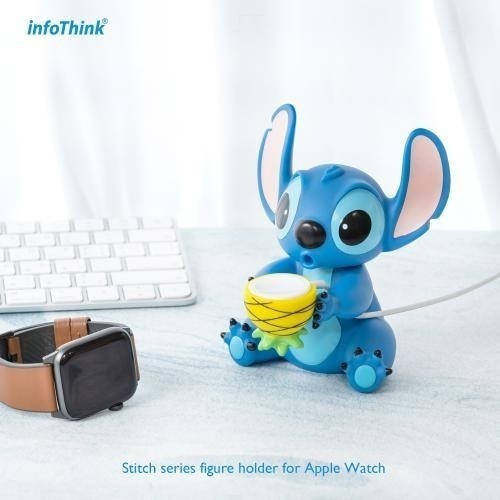 ♥️現貨♥️infoThink 維尼系列公仔充電座  Apple Watch 史迪奇公仔充電座 三眼充電座 抱抱龍-細節圖10