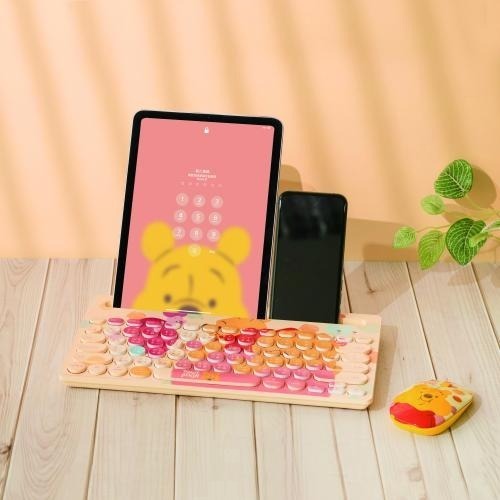 ♥️現貨火速出貨♥️infoThink 小熊維尼系列藍牙無線鍵盤 維尼無線鍵盤 維尼鍵盤 外接鍵盤 711-細節圖7