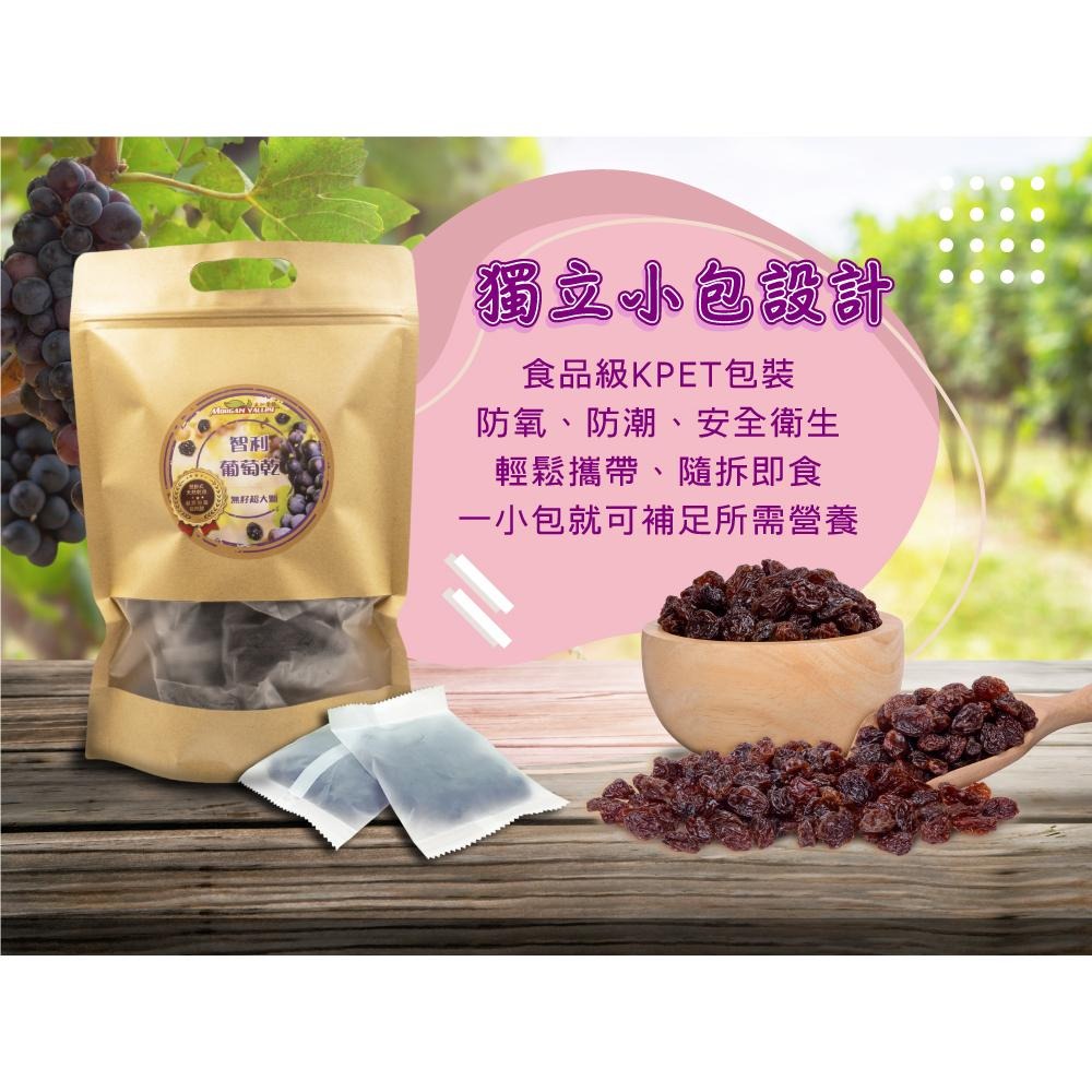 美加摩根｜智利無籽頂級葡萄乾500g(10小包入) 無加糖 隨手包 方便攜帶-細節圖5