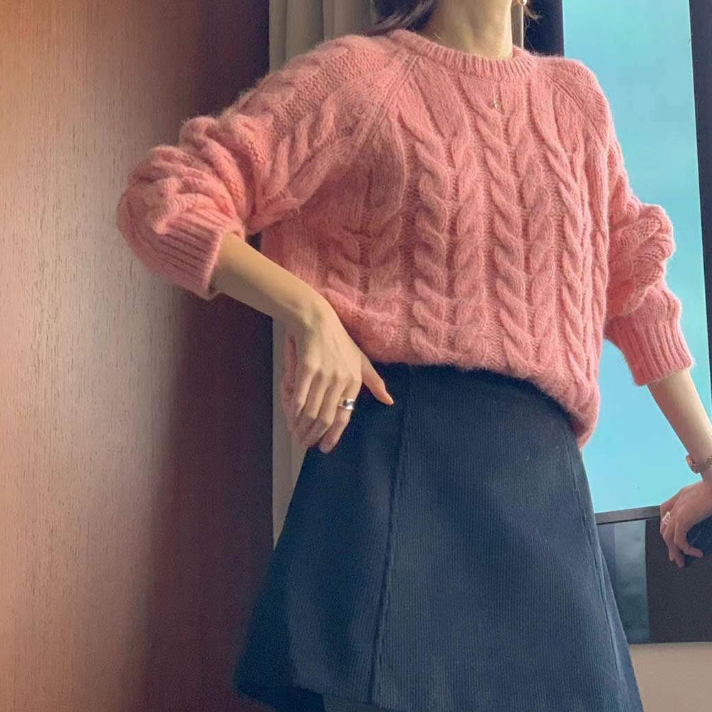 韓國選物｜麻花辮鬆軟毛衣 （4色任選）-規格圖11