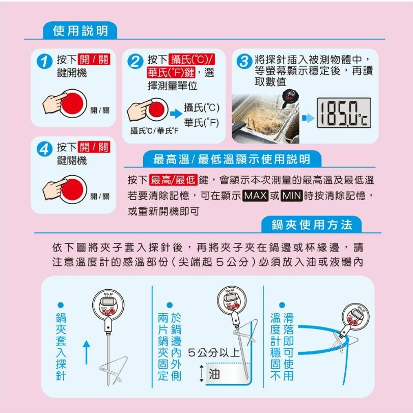 【聖岡科技】GE-525M 專業級加長型多用途電子溫度計 25公分-細節圖7