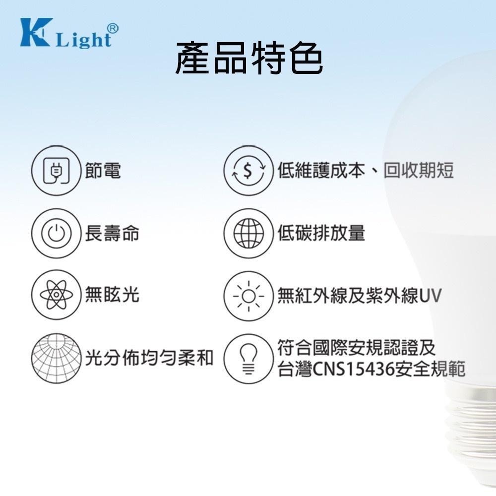 【KLight】E27 5W~15W LED燈泡 白光 黃光 通過CNS檢驗 可大量採購-細節圖3