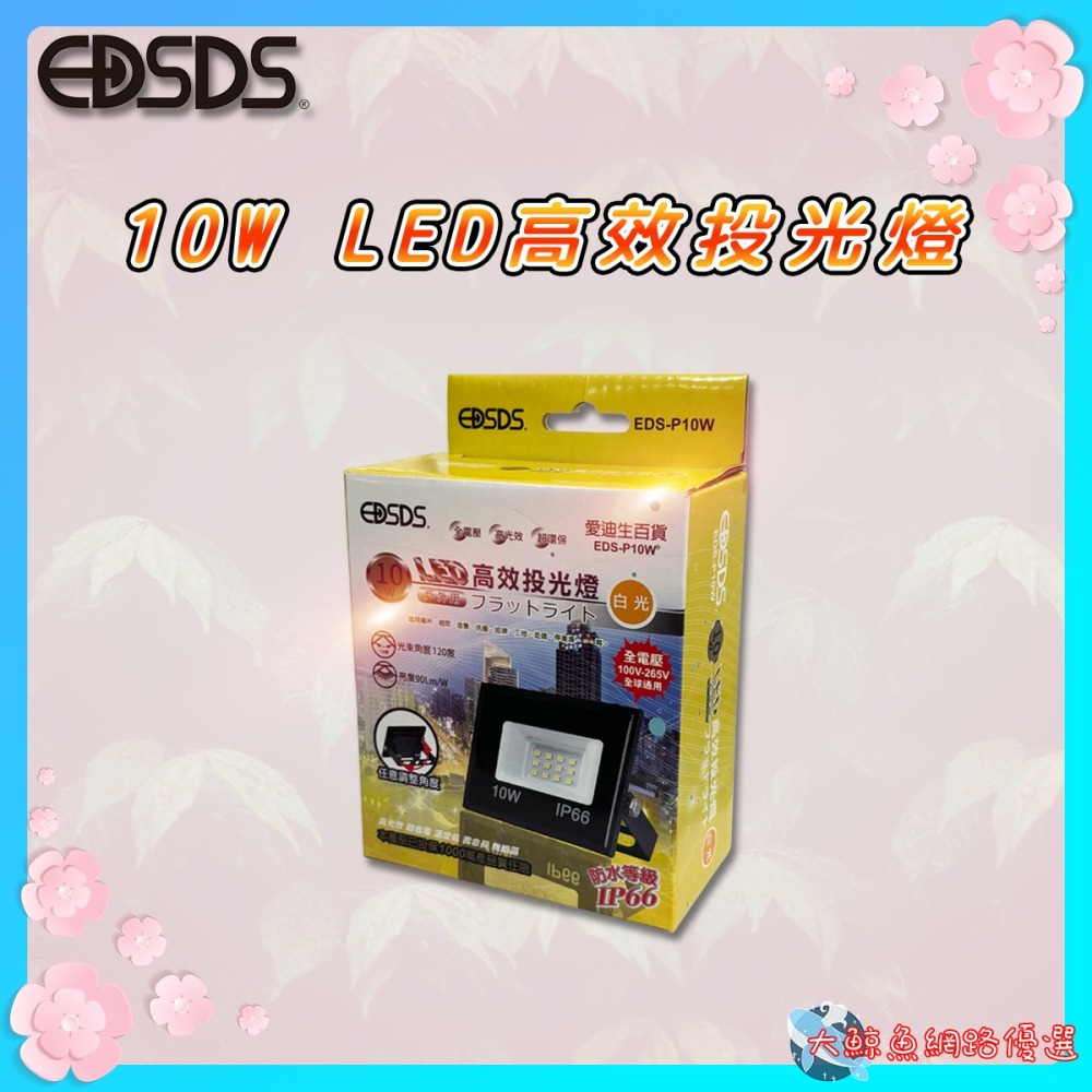 【EDSDS愛迪生】EDS-P10W 10W LED高效投光燈 白光 戶外用 全電壓-細節圖4