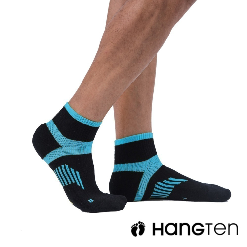 【HANG TEN】二分之一氣墊機能襪2雙入組(男)_3色可選(HT-A33001)
