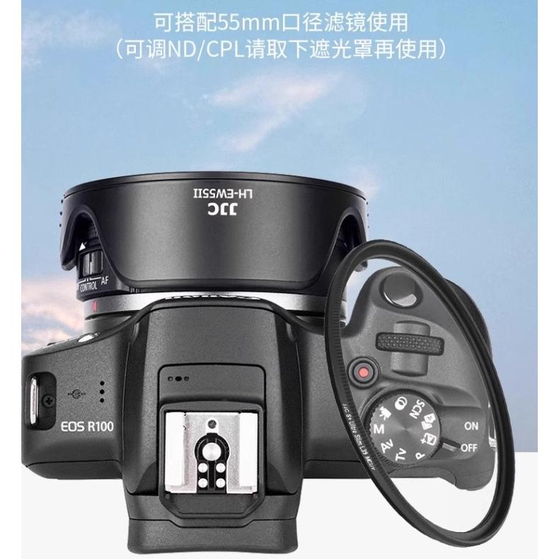 JJC適用佳能EW-55遮光罩蓮花型RF28mmF2.8STM鏡頭R50R6R5R62R8R7R10微單-細節圖7