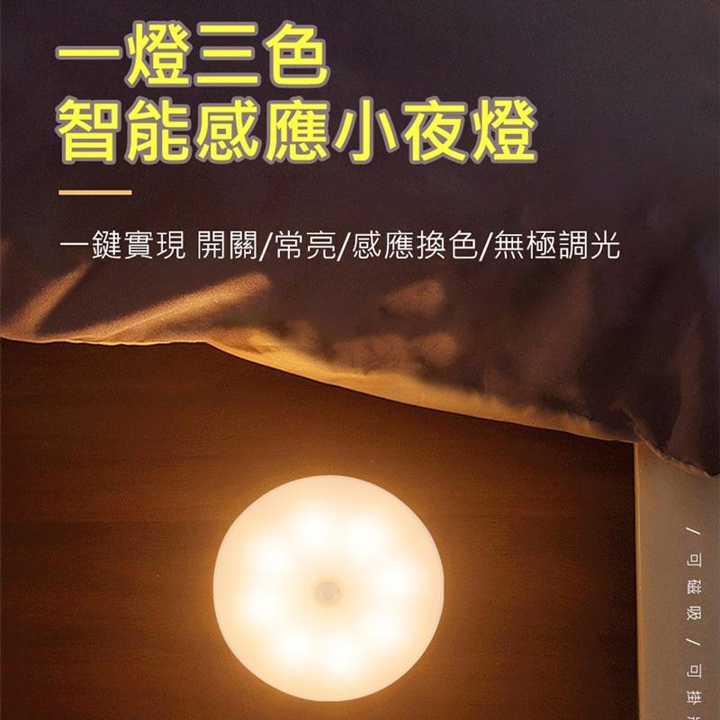 現貨 升級版 無線感應夜燈 紅外線感應燈 智能光控 智慧人體感應燈 馬卡龍LED燈 充電小夜燈 強磁吸附充電感應燈-細節圖2