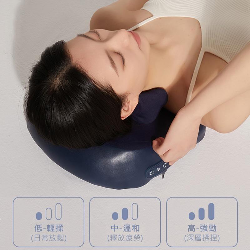 斜方肌夾揉按摩儀 肩頸按摩器 夾揉按摩躺枕 頸椎斜方肌按摩器 夾揉按摩 家用充電式 斜方肌按摩枕 熱敷頸椎肩頸按摩儀-細節圖8