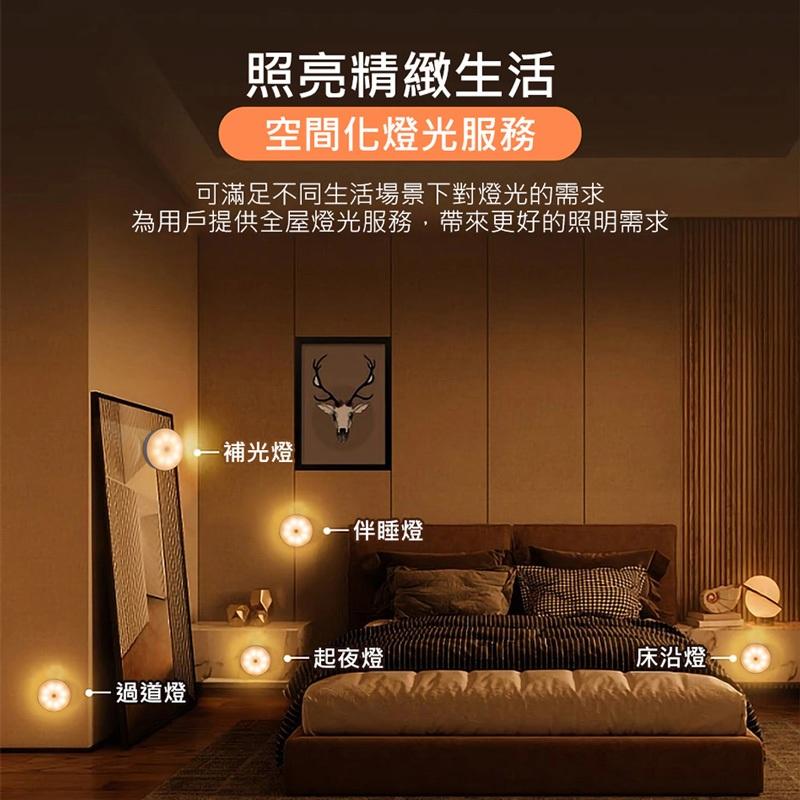 快速出貨 人體感應燈 馬卡龍LED小夜燈 露營燈 (USB充電) 8顆LED燈 強大磁力吸附，不易掉落-細節圖3