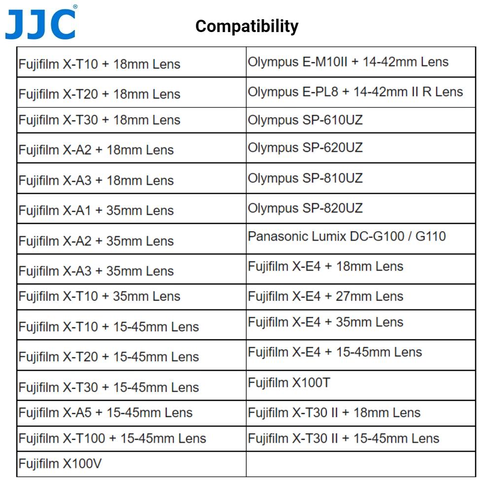 JJC 相機收納包X-T20, X-T10, X-T100, X-A5, X-A3, X-A2  XC 15-45mm-細節圖2