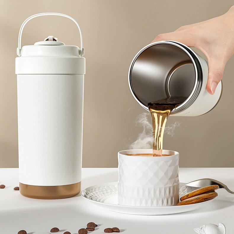 交換禮物 (現貨) 輕陶瓷保溫杯 304無縫陶瓷塗層隨行杯 咖啡杯 (500ml) 環保杯 咖啡杯/隨行杯/隨身杯-細節圖4